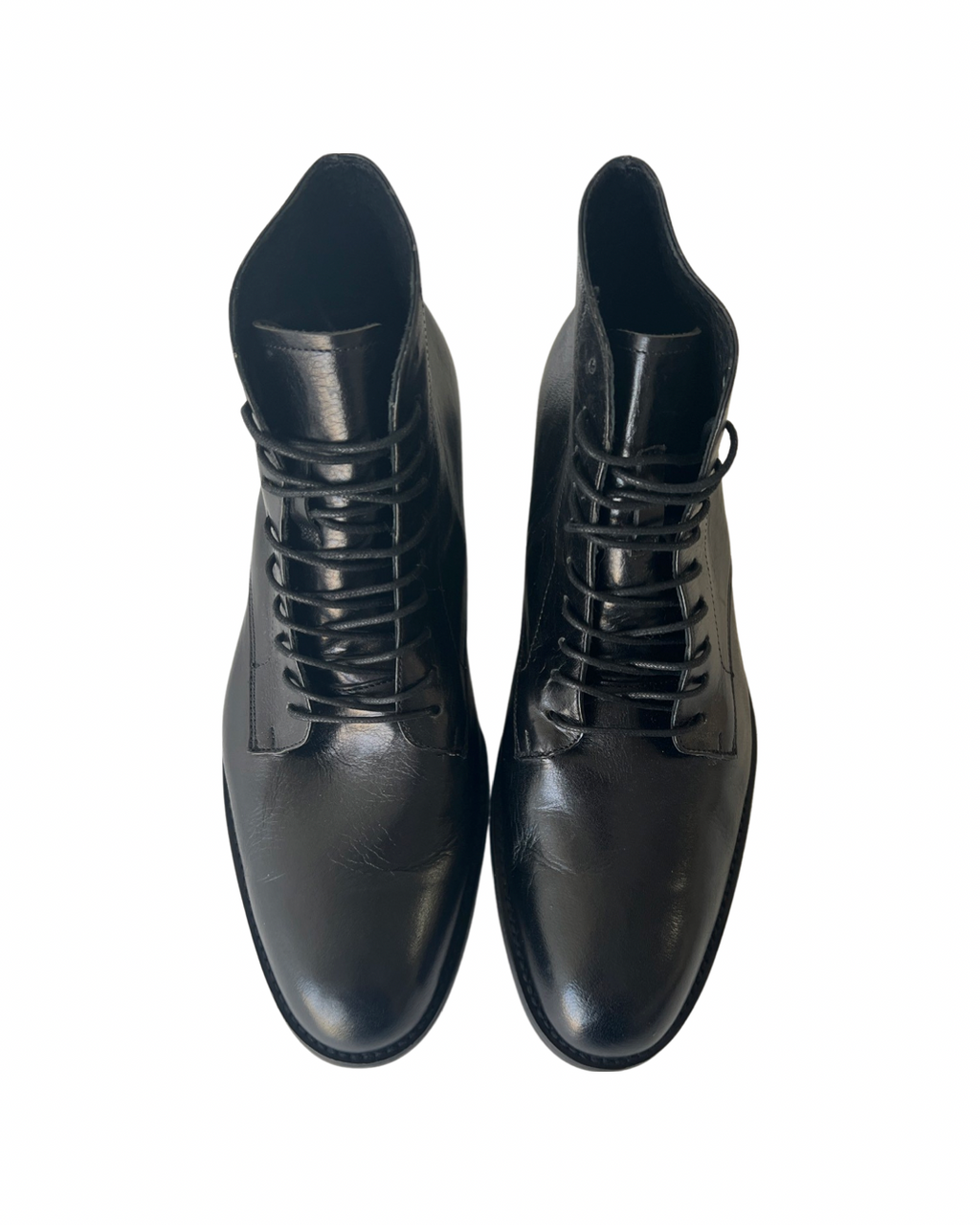 LEATHER LACE UP BOOT SIZE 40, 41