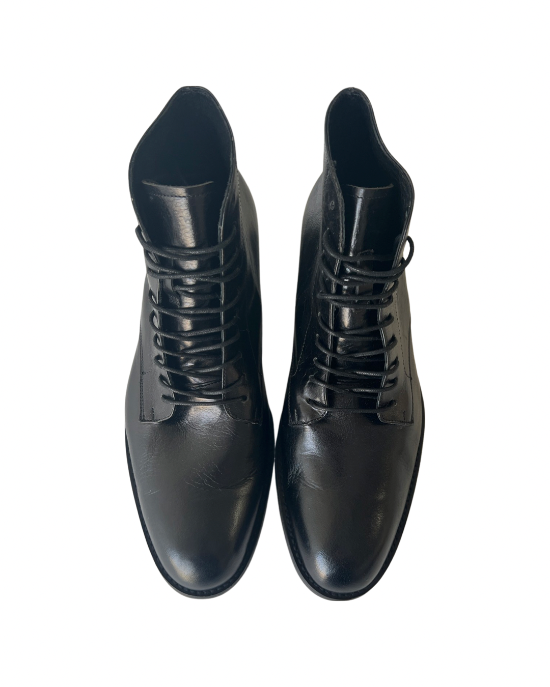 LEATHER LACE UP BOOT SIZE 40, 41